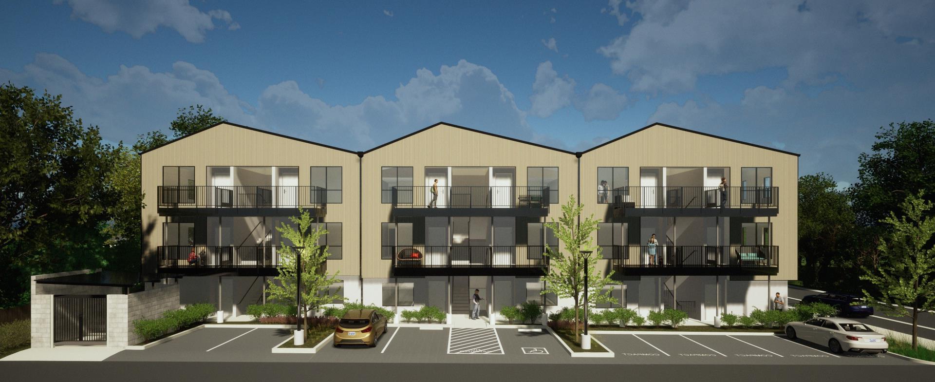 Huddle on 5th street apartments rendering